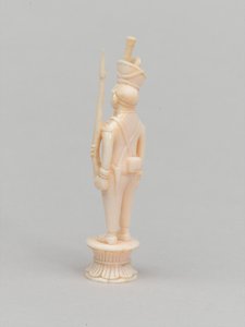 Beyaz piyon, satranç taşı, Hindistan, 1820 dolaylarında by Indian School
