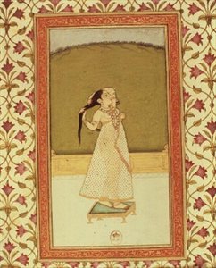 saçlarını fırçalayan kadın by Indian School