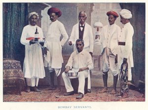 Kızılderili Yerlileri: Bombay Memurları (renkli fotoğraf) by Indian photographer