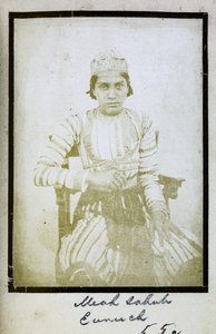 [Portre] Meah Sahub, Hadım, c.1856-57 (s/b fotoğraf)