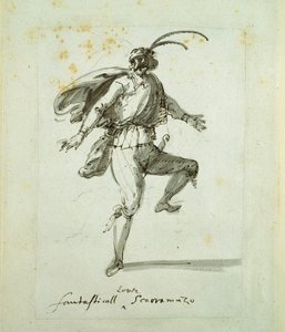 Fantastik bir küstah aşık (kağıt üzerinde kalem ve mürekkep) by Inigo Jones