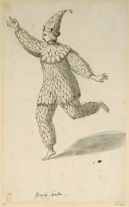 Havadar bir ruh (kağıt üzerinde kalem ve mürekkep) by Inigo Jones