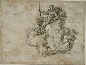 Apollo (kağıt üzerine kalem ve mürekkep) by Inigo Jones