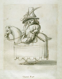 Hollanda Sayfası (kağıt üzerinde kalem ve mürekkep) by Inigo Jones