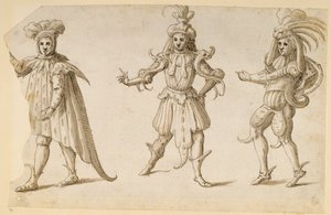 Üç Gün, c1611 (kağıt üzerinde kalem ve mürekkep) by Inigo Jones
