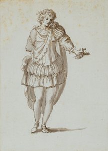 Zephyrus (kağıt üzerine kalem ve mürekkep) by Inigo Jones