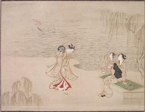 Sahildeki Güzellikler by Ippitsusai Bunchō