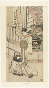 Naka-omi evinden Courtesan Handayu