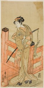 Aktör Nakamura Matsue I, Tsuchiya Umegawa rolünde Play Naniwa no Onna-zumo