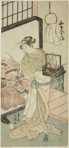 Tee c ve r Yamashita Kinsaku Good s Ome, Wife f Friendly, üye Tee Py Nue no Mori 1 gece hedefi, d Ate Nakamura Tee r üyesi Tee Venth Gate th, 1770 by Ippitsusai Bunchō
