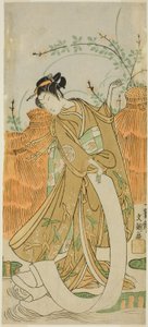 Tee c ve r Yamashita Kinsaku İyi üye c-th-achin g (kumaş ağartılmış) Dance by Ippitsusai Bunchō