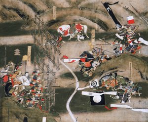 Nagashino Savaşı Ekranı 1575, Osaka Kalesi Müzesi, 2005 (fotoğraf) by Ira Block