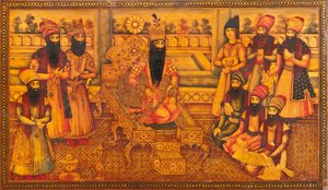 Kaçar tabutundan detay by Iranian School