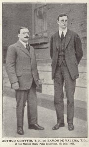 Arthur Griffith ve Eamon de Valera by Irish Photographer