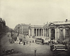 İrlanda Bankası, Eski Parlamento Binası, Dublin (s/b fotoğraf) by Irish Photographer