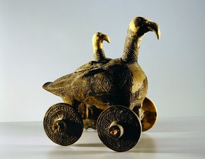 Tekerlekli kavanoz arabası (pişmiş toprak) by Iron Age