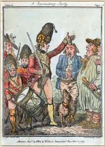 'İşe Alım Partisi' by Isaac (after) Cruikshank