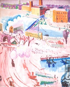 Stockholm manzarası by Isaac Grünewald