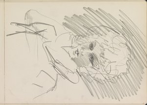 Bukleli bir kadın büstü by Isaac Israels