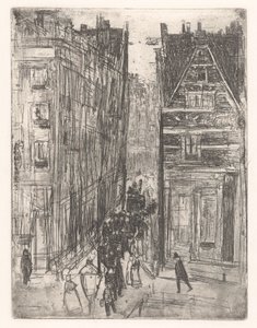 Amsterdam'da Gasthuismolensteeg by Isaac Israels