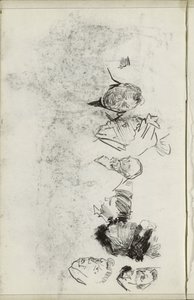 erkek ve kadın kafaları by Isaac Israels