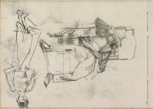 Adam bir sandalye ve ayakta bir kadın by Isaac Israels