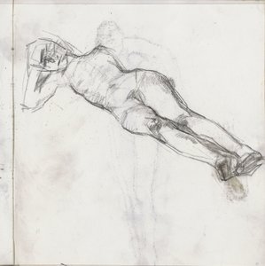 uzanmış kadın çıplak by Isaac Israels