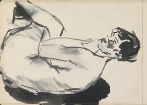 Oturan Kadın Çıplak by Isaac Israels