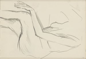 Oturan Kadın Çıplak by Isaac Israels