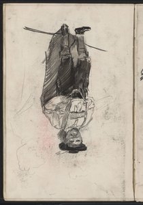 Bavyera kostümlü ayakta adam by Isaac Israels