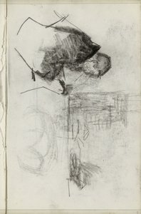 Oturan adam, profilde by Isaac Israels