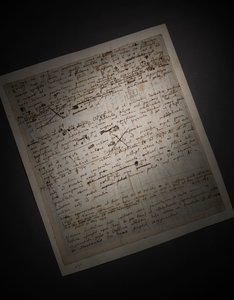 Principia Mathematica için iki sayfa revizyon by Isaac Newton