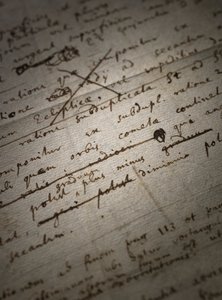 Principia Mathematica için iki sayfa revizyon by Isaac Newton