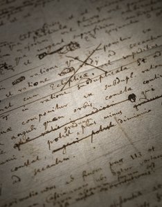 Principia Mathematica için iki sayfa revizyon by Isaac Newton