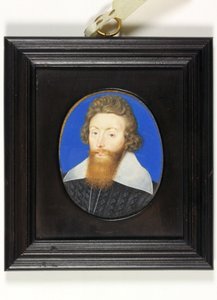 Sir Richard Liveson (Leveson), İngiltere Koramiral (parşömen üzerine suluboya) by Isaac Oliver