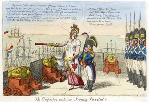 İmparatoriçe Dilek ya da Boney Şaşkın! by Isaac Robert Cruikshank