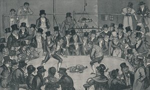 Kraliyet Kokpitinde, 1821, 1920. Sanatçılar: Isaac Robert Cruikshank, George Cruikshank. by Isaac, Robert and George Cruikshank