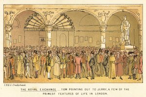 Kraliyet Borsası by Isaac, Robert and George Cruikshank