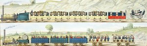 Liverpool ve Manchester Demiryolunda Yolculuk, S.G. Hughes tarafından kazınmış, c.1831