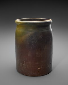 çömlek, c. 1873-1882 (slip-sırlı çömlek) by Isaac Suttles Pottery