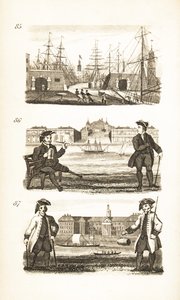 London Docks, Greenwich Hastanesi ve Chelsea Hastanesi by Isaac Taylor