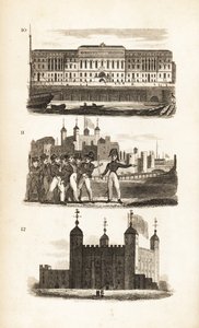 Gümrük Binası, Basın Çetesi ve Londra Kulesi by Isaac Taylor