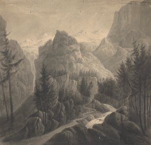 Geçidin Başlangıcı/ Gemmi'ye Doğru/ Bernese Tarafından by Isaac Weld