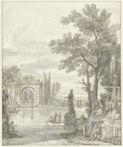 Park manzarası by Isaac de Moucheron