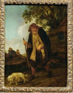 Köpekli kör adam