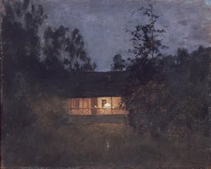 Alacakaranlıkta kır evi, 1890