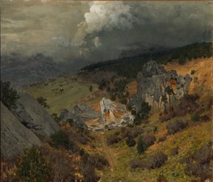 Kırım dağlarında, 1886 by Isaak Ilyich Levitan