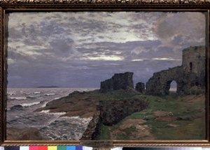 Geçmişin Kalıntıları, Alacakaranlık, Finlandiya - Tablo Isaak (Isaac) Ilyich Levitan (1860-1900), tuval üzerine yağlı boya by Isaak Ilyich Levitan