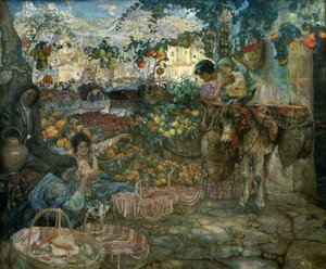 İtalya, 1911 by Isaak Israilevich Brodsky
