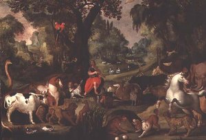 Hayvanları Büyüleyen Orpheus (panel)